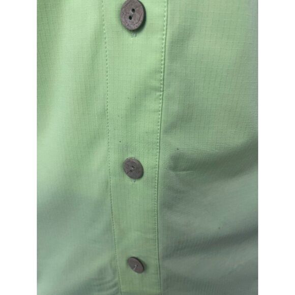 Gillz  Men Lime Green Short Sleeve Fishing Shirt Size M - Picture 5 of 12